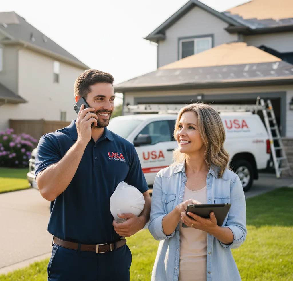 USA Roof Repair Experts customer support in Hopedale